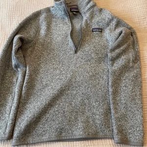 Grey Patagonia 1/4 Zip Fleece
